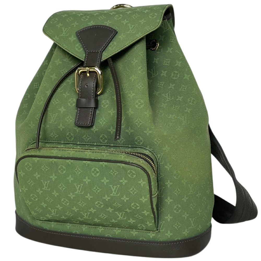 Louis Vuitton Montsouris Backpack Daypack Rucksack Monogram Khaki Green